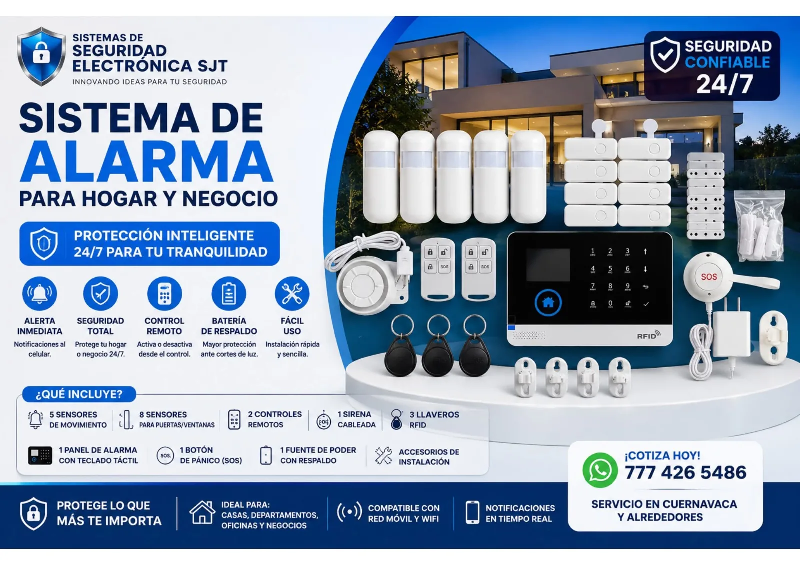 Instalación profesional de cercas electrificadas SJT